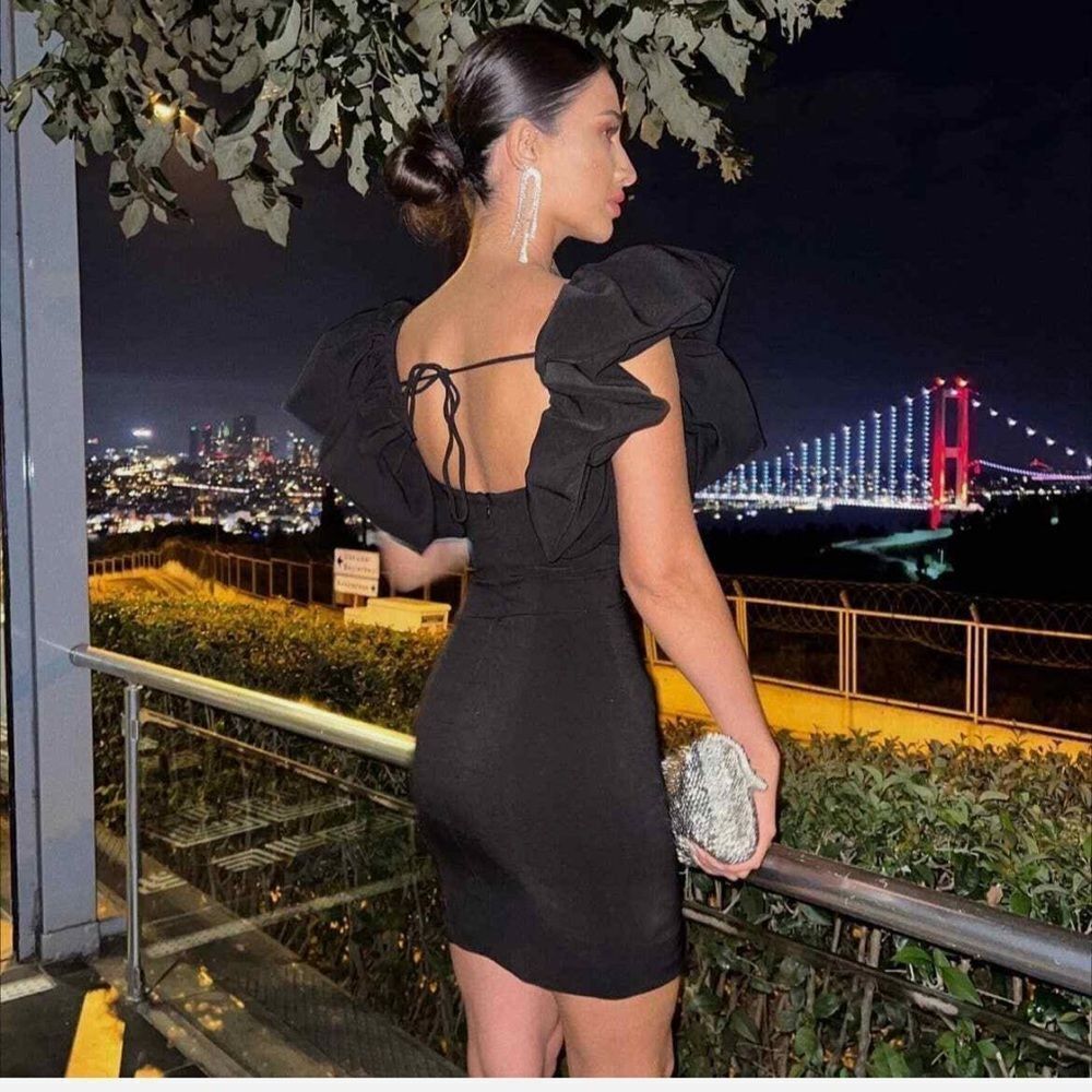 Zara Voluminous Short Dress - Picture 6 of 14